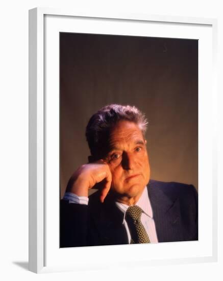 Soros Fund Management President George Soros, Hungarian-Born American Financier-Ted Thai-Framed Premium Photographic Print