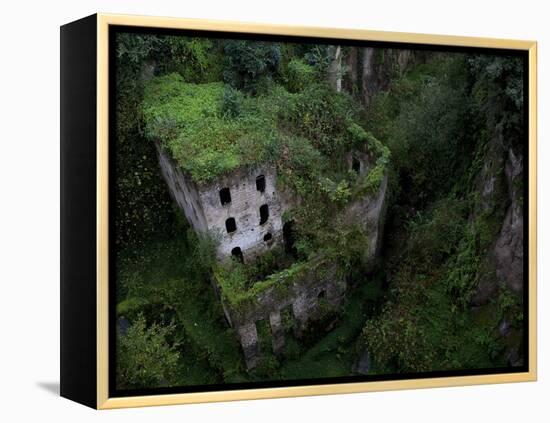 Sorrento, Italy: the Old Mill Located Near the Heart of Sorrento.-Ian Shive-Framed Premier Image Canvas
