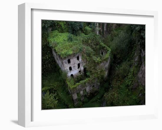 Sorrento, Italy: the Old Mill Located Near the Heart of Sorrento.-Ian Shive-Framed Photographic Print