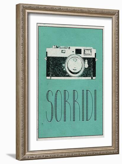 SORRIDI (Italian -  Smile)-null-Framed Art Print