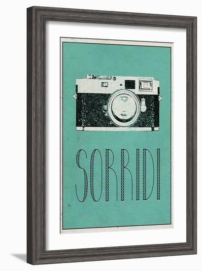 SORRIDI (Italian -  Smile)-null-Framed Art Print