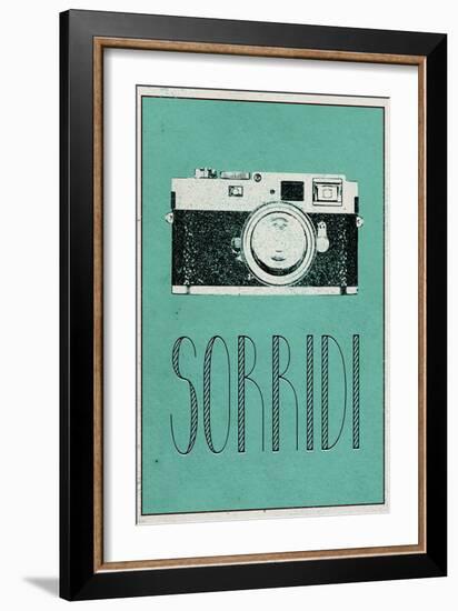 SORRIDI (Italian -  Smile)-null-Framed Art Print