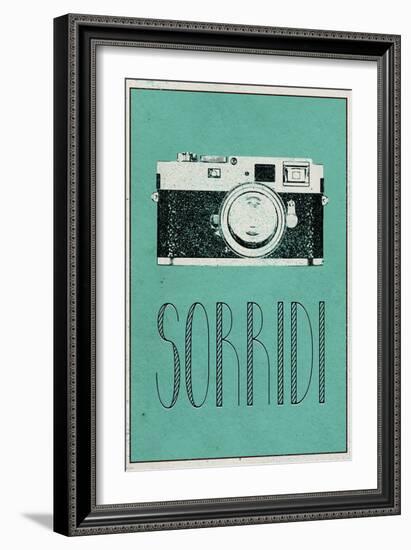 SORRIDI (Italian -  Smile)-null-Framed Art Print