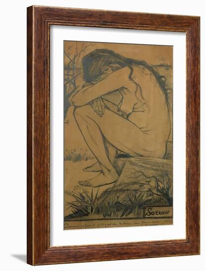 Sorrow, c.1882-Vincent van Gogh-Framed Giclee Print