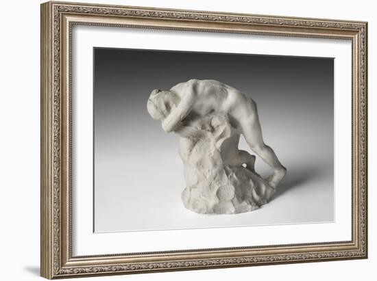 Sorrow (No. 2), Modeled C.1887, Cast before 1895 (Plaster)-Auguste Rodin-Framed Giclee Print