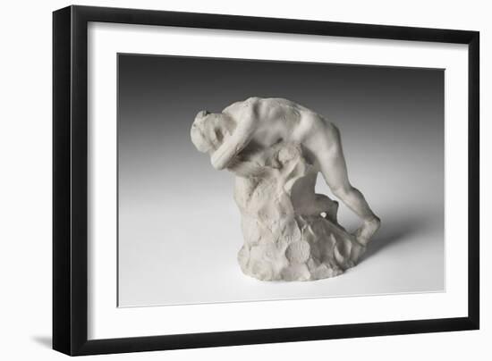 Sorrow (No. 2), Modeled C.1887, Cast before 1895 (Plaster)-Auguste Rodin-Framed Giclee Print