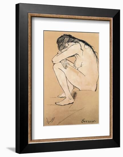 Sorrow-Vincent van Gogh-Framed Premium Giclee Print