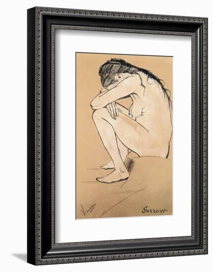 Sorrow-Vincent van Gogh-Framed Premium Giclee Print