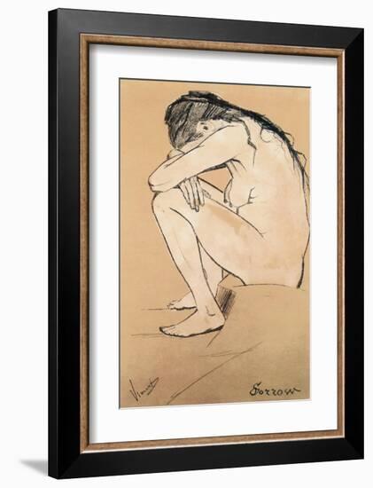 Sorrow-Vincent van Gogh-Framed Premium Giclee Print