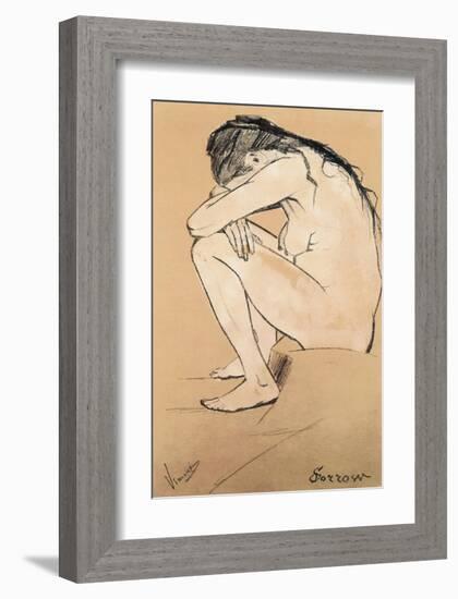 Sorrow-Vincent van Gogh-Framed Premium Giclee Print