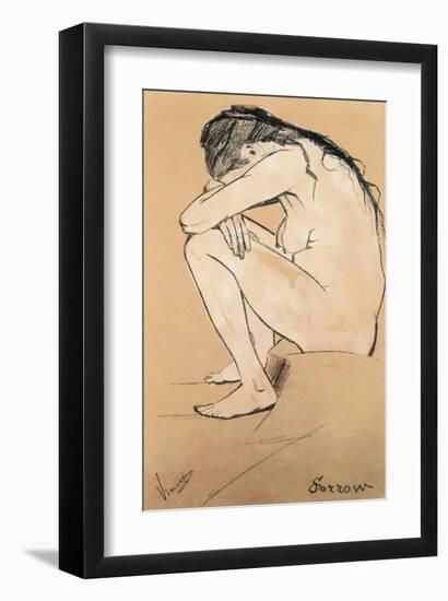 Sorrow-Vincent van Gogh-Framed Premium Giclee Print