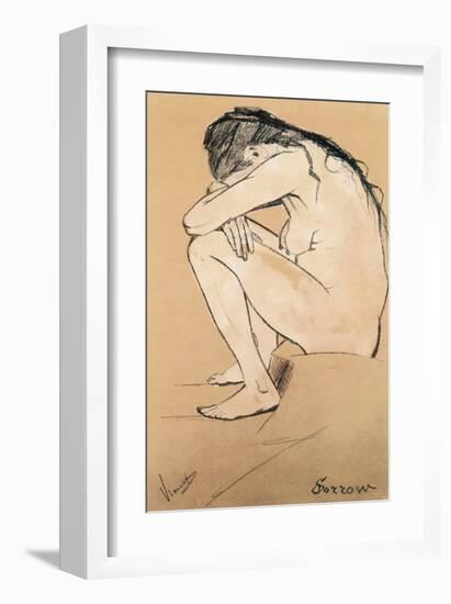 Sorrow-Vincent van Gogh-Framed Premium Giclee Print