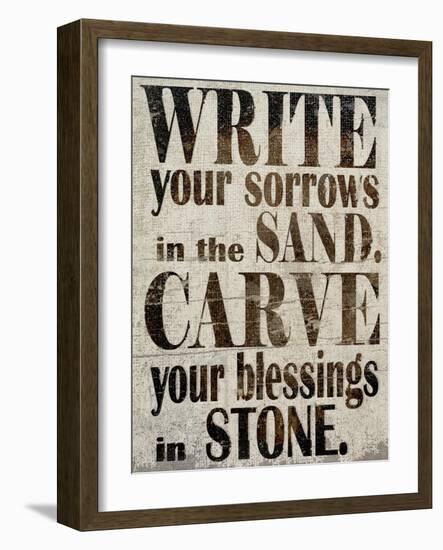 Sorrows in Sand-Karen Williams-Framed Giclee Print