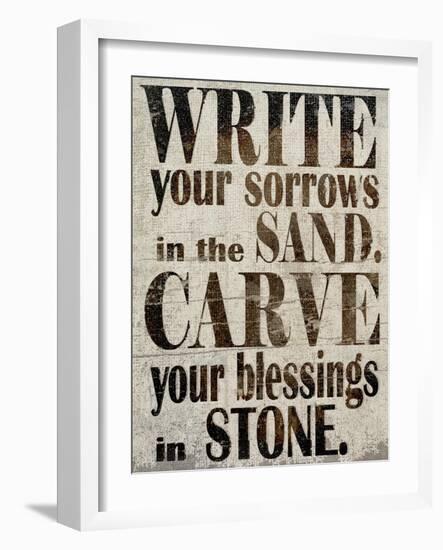 Sorrows in Sand-Karen Williams-Framed Giclee Print