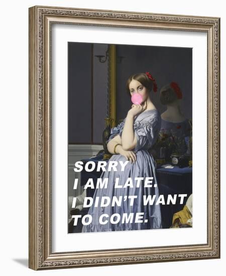 Sorry I Am Late. I Didn&#039;T Want to Come.-The Art Concept-Framed Photographic Print