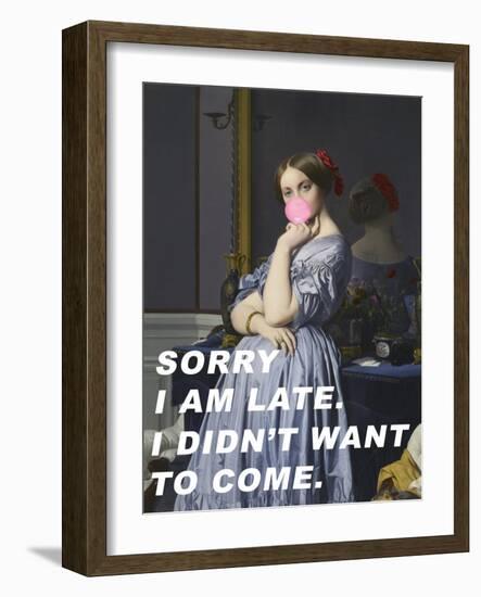 Sorry I Am Late. I Didn&#039;T Want to Come.-The Art Concept-Framed Photographic Print