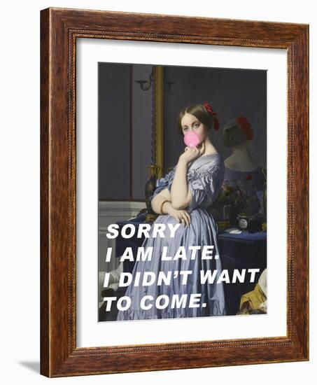 Sorry I Am Late. I Didn&#039;T Want to Come.-The Art Concept-Framed Photographic Print