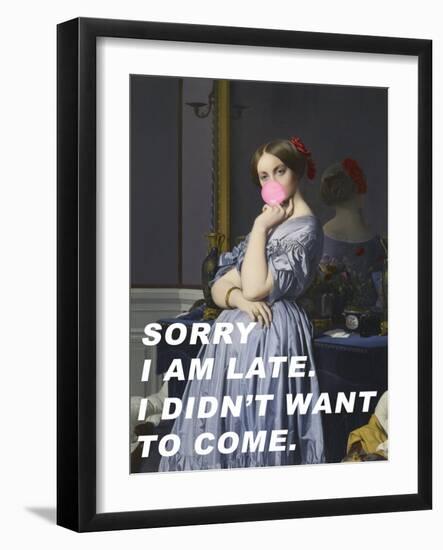 Sorry I Am Late. I Didn&#039;T Want to Come.-The Art Concept-Framed Photographic Print