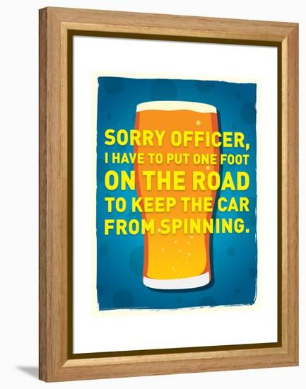 Sorry Officer-J.J. Brando-Framed Stretched Canvas