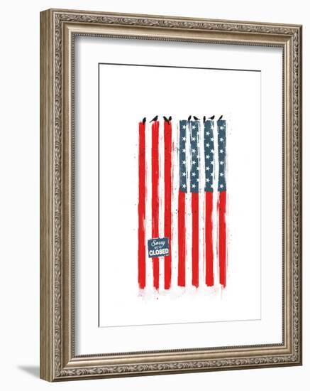 Sorry We Are Closed-Balazs Solti-Framed Art Print