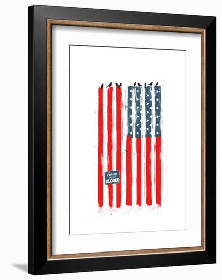 Sorry We Are Closed-Balazs Solti-Framed Art Print