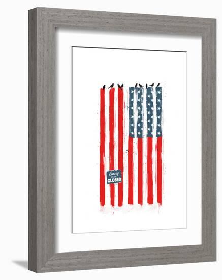 Sorry We Are Closed-Balazs Solti-Framed Art Print