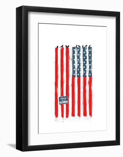 Sorry We Are Closed-Balazs Solti-Framed Art Print