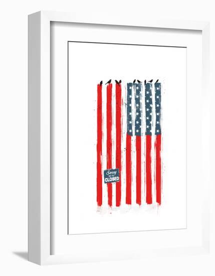 Sorry We Are Closed-Balazs Solti-Framed Art Print