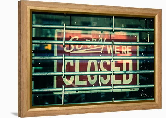 Sorry We're Closed-null-Framed Stretched Canvas