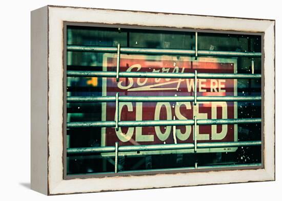 Sorry We're Closed-null-Framed Stretched Canvas