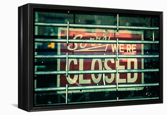 Sorry We're Closed-null-Framed Stretched Canvas