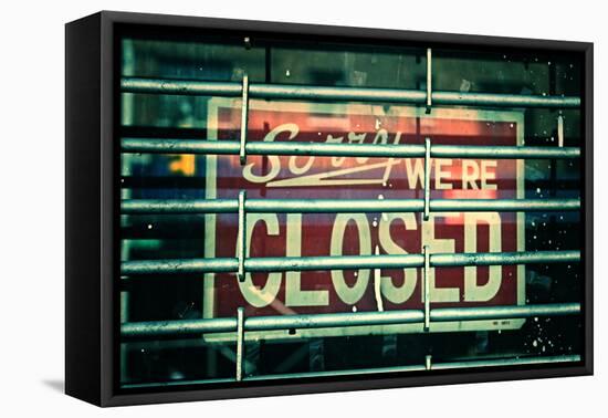 Sorry We're Closed-null-Framed Stretched Canvas