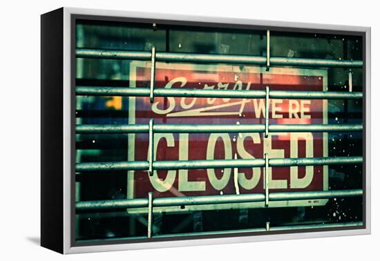 Sorry We're Closed-null-Framed Stretched Canvas
