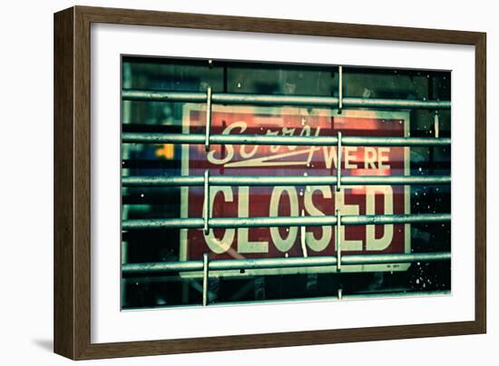 Sorry We're Closed-null-Framed Photo
