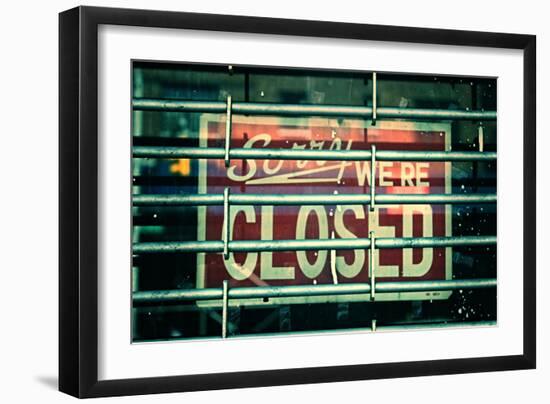 Sorry We're Closed-null-Framed Photo