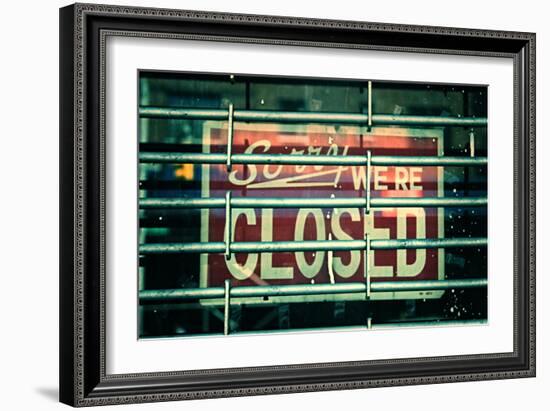 Sorry We're Closed-null-Framed Photo