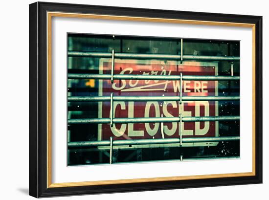 Sorry We're Closed-null-Framed Photo