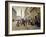 Sortie des ouvrières de la maison Paquin, rue de la Paix, vers 1902-Jean Béraud-Framed Giclee Print