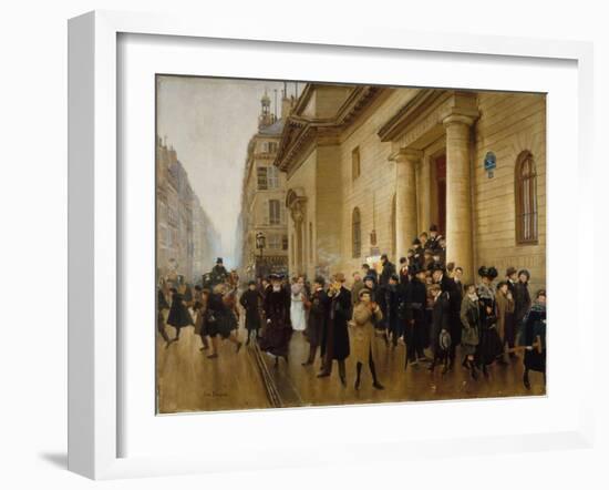 Sortie du lycée Condorcet-Jean Béraud-Framed Giclee Print