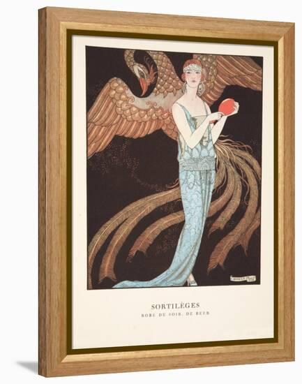 Sortilèges from a Collection of Fashion Plates, 1922 (Pochoir Print)-Georges Barbier-Framed Premier Image Canvas