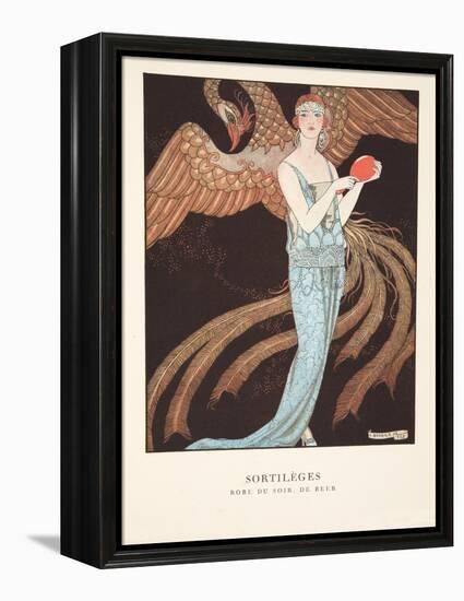 Sortilèges from a Collection of Fashion Plates, 1922 (Pochoir Print)-Georges Barbier-Framed Premier Image Canvas