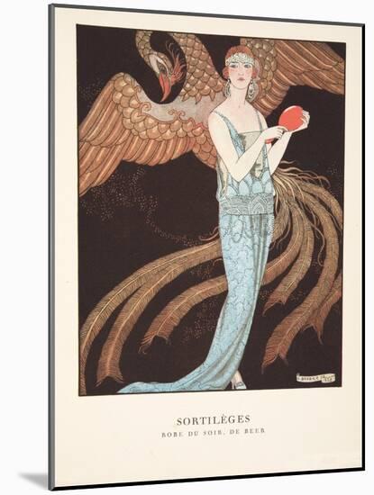 Sortilèges from a Collection of Fashion Plates, 1922 (Pochoir Print)-Georges Barbier-Mounted Giclee Print