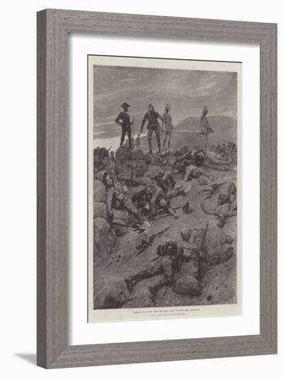 Sorting the Living from the Dead, Dawn on Spion Kop, 25 January-Frederic Villiers-Framed Giclee Print