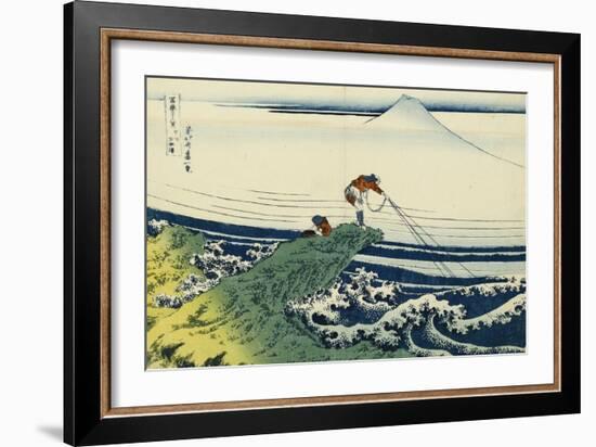 Soshu Kajikazawa in Kai Province from the Series the Thirty-Six Views of Mount Fuji-Katsushika Hokusai-Framed Giclee Print