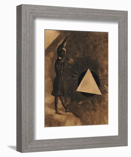 Souci d'Absolu... Philosophe-Odilon Redon-Framed Giclee Print