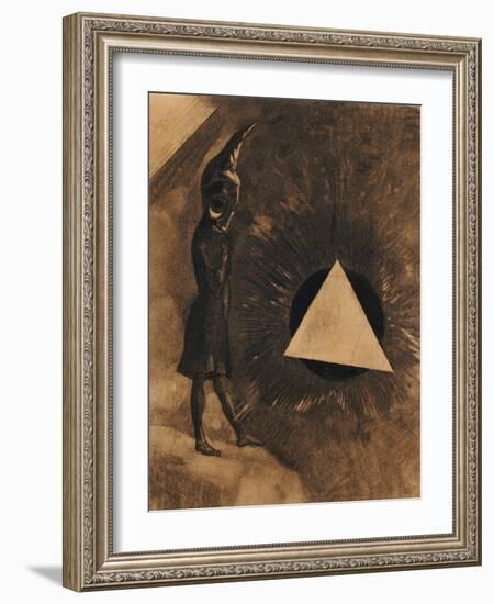 Souci d'Absolu... Philosophe-Odilon Redon-Framed Giclee Print