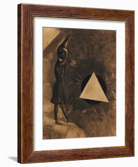 Souci d'Absolu... Philosophe-Odilon Redon-Framed Giclee Print