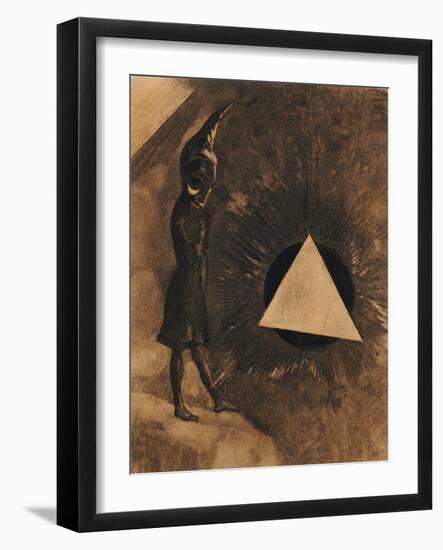 Souci d'Absolu... Philosophe-Odilon Redon-Framed Giclee Print