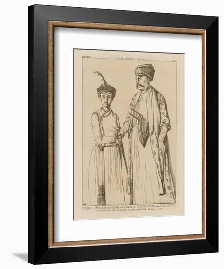 Soudiat Daula, Grand Vizier of the Mongols and His Son, Mirza Mani-null-Framed Giclee Print