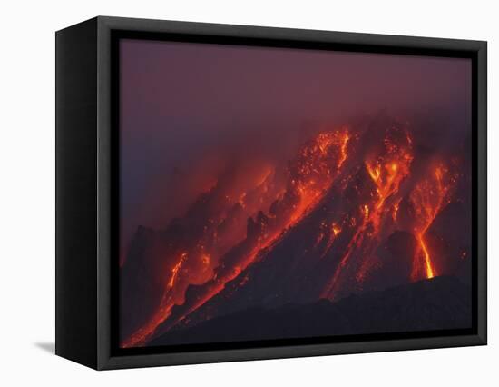 Soufriere Hills Eruption, Montserrat Island, Caribbean-null-Framed Premier Image Canvas